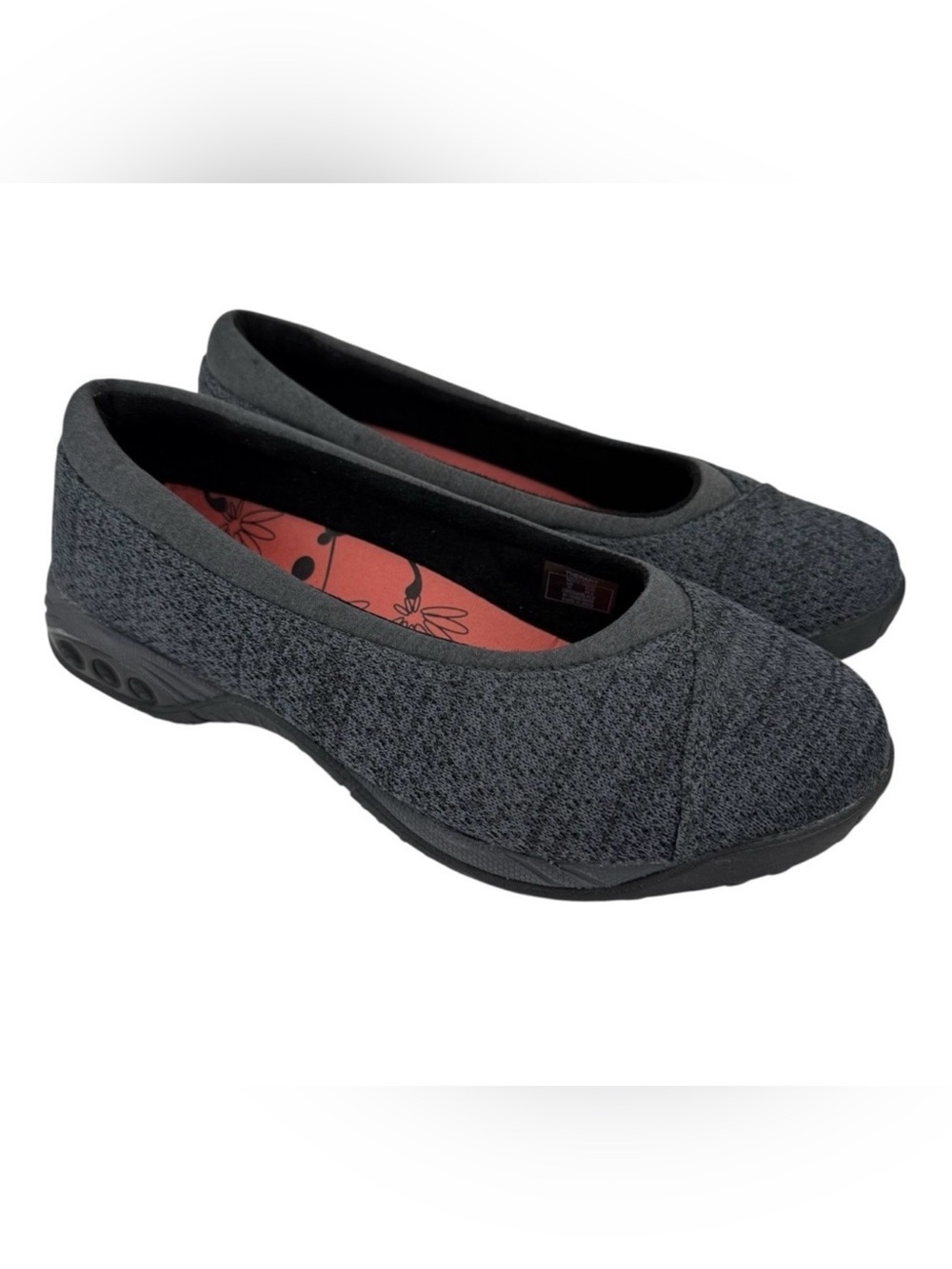 Therafit Riley Slip on Ballet Shoe Arch Support Gray Black Knit Women’s Size 11